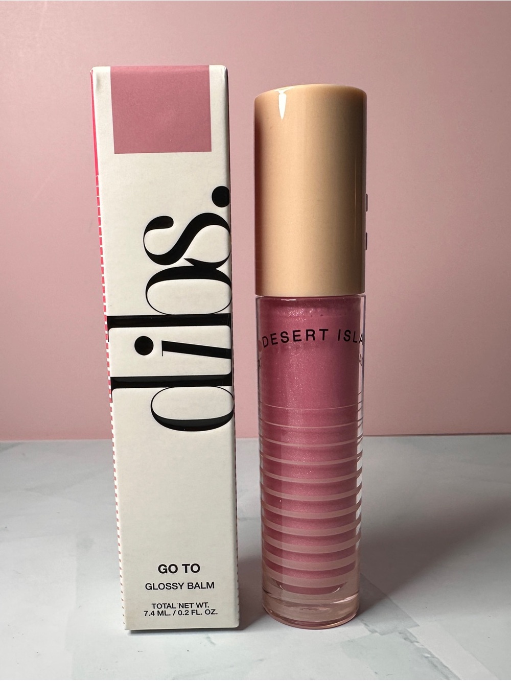 Desert Isle Go To Glossy Balm — Pink
